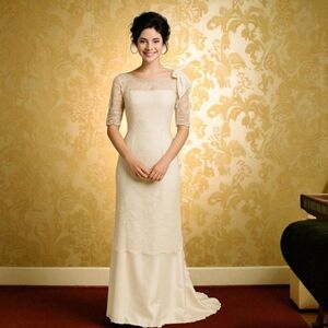 Vintage Serrano London Frankfurt Ivory Lace Wedding Dress